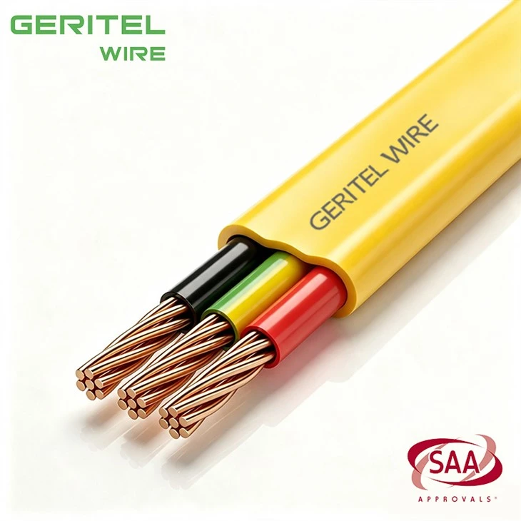 16mm Yellow Flat TPS Feeder Cable With Earth best